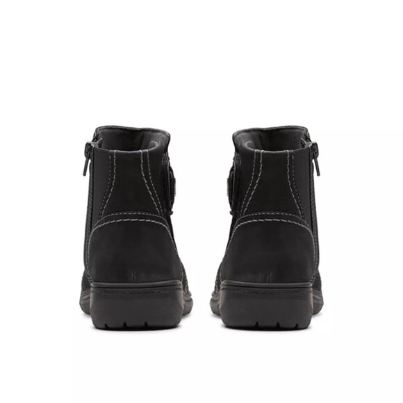 Clarks Womens Carleigh Style Flat Ankle Boots Size 7W - E38 - Picture 6 of 7